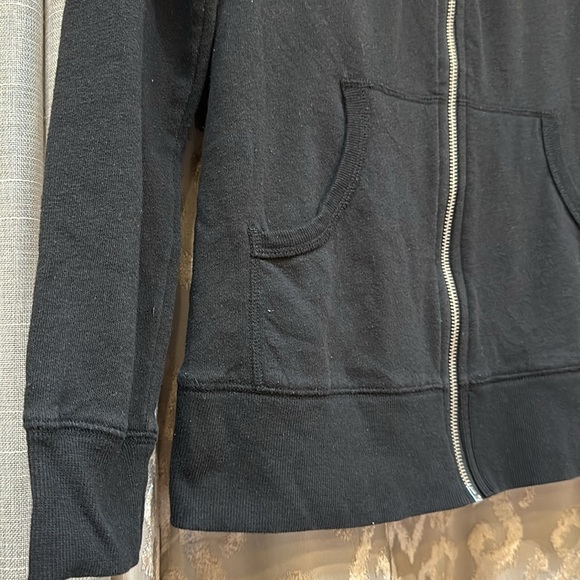 Victoria’s Secret Black Bling Love Angel Tunic Hooded Sweater Size Medium - Picture 6 of 9